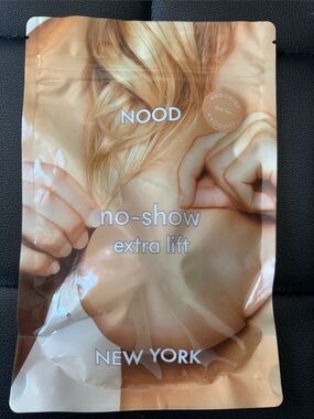 NOOD no-show extra lift nipple covers - Soft Tan 4”